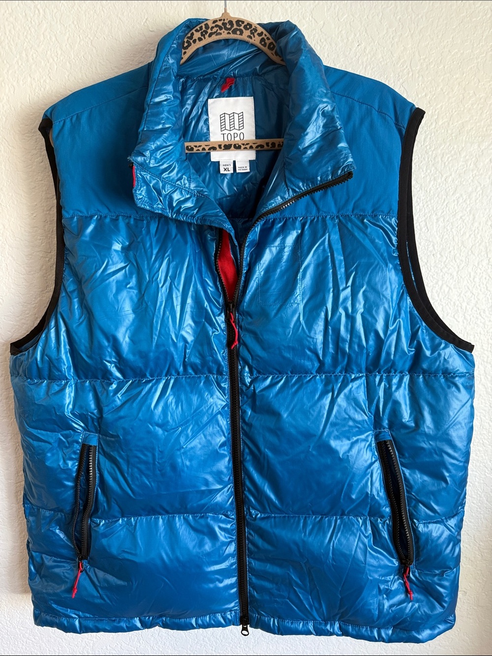 Topo Designs Men's Bright Blue Insulated Puffer Vest